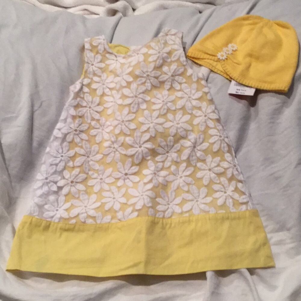 Gymboree Daisy’s floral dress w/hat worn once